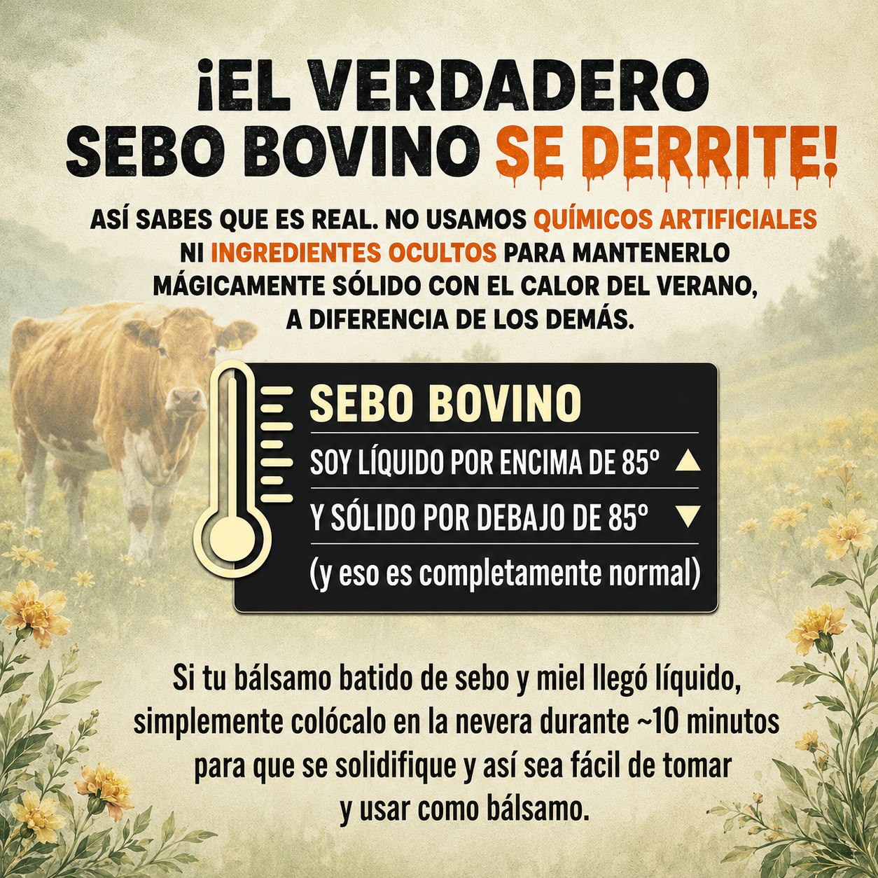 Evil Goods™ - Crema Nutritiva Hidratante con Tallow de Res, Piel Seca y Sensible