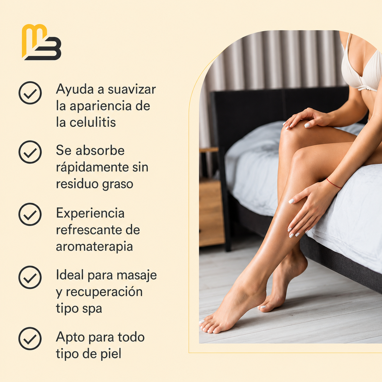 M3 Naturals® -  Aceite de masaje Anticelulitis infundido con Colágeno y Células Madre