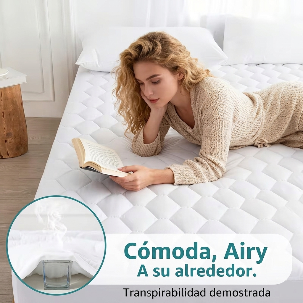 Protector de Colchón Antifluidos Premium Yaque's® + 2 Fundas de Almohadas Gratis