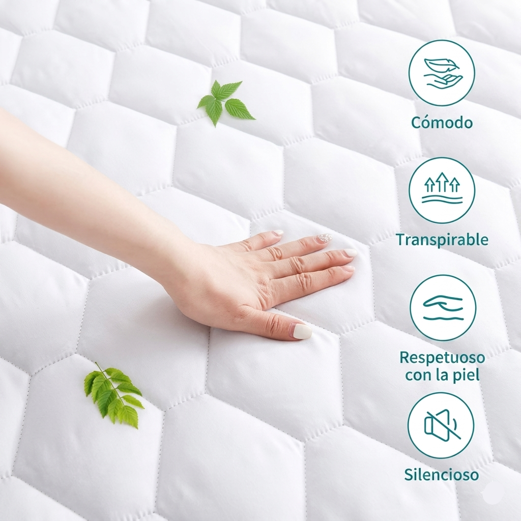 Protector de Colchón Antifluidos Premium Yaque's® + 2 Fundas de Almohadas Gratis