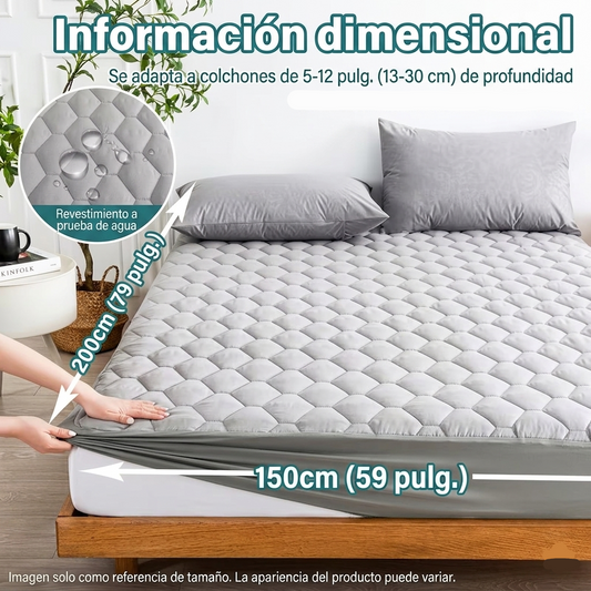 Protector de Colchón Antifluidos Premium Yaque's® + 2 Fundas de Almohadas Gratis