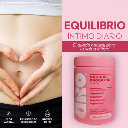 URO® Vaginal Probiotic - Suplemento diseñado para la salud íntima femenina.