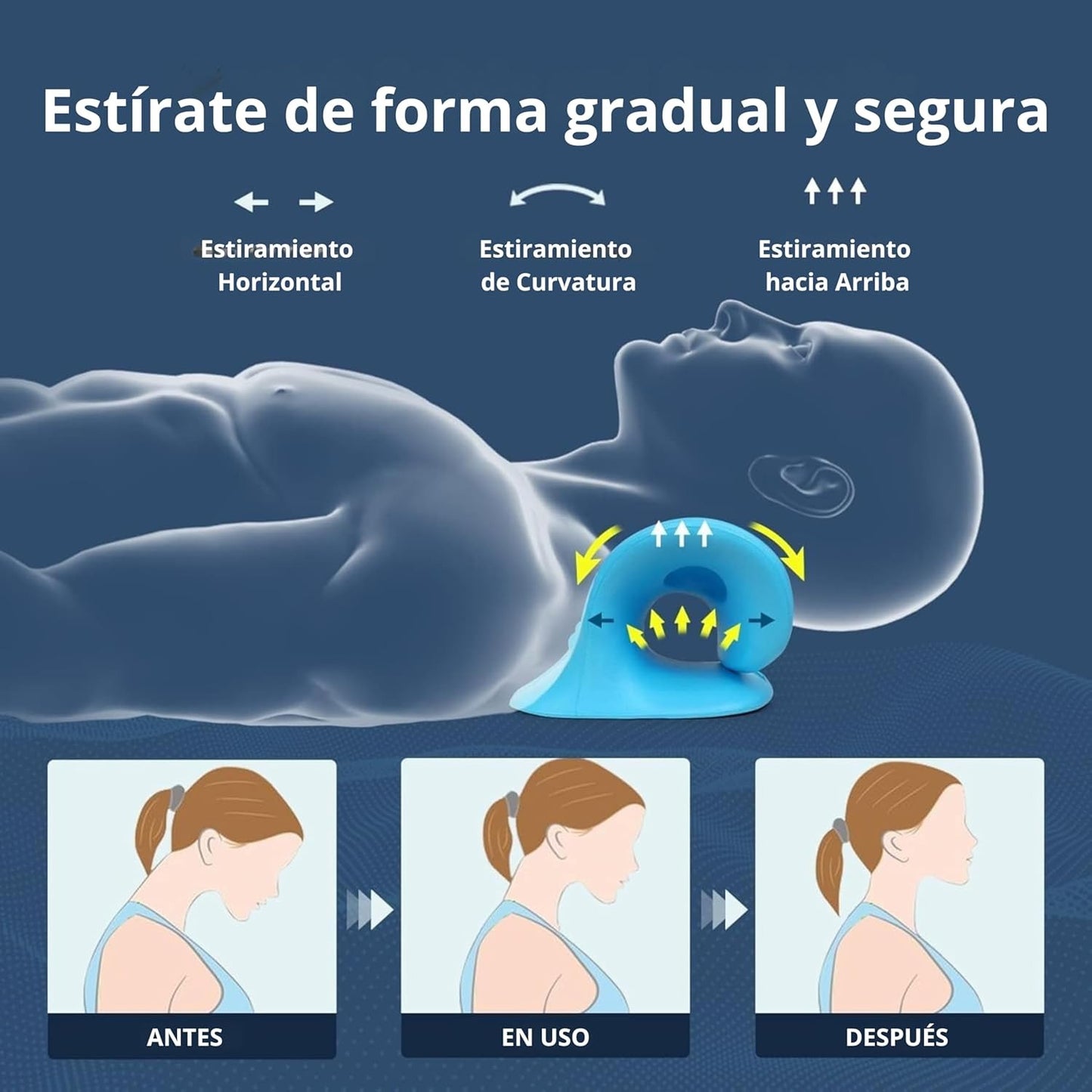 Cervionix® - Almohada alineador cervical ergonómico