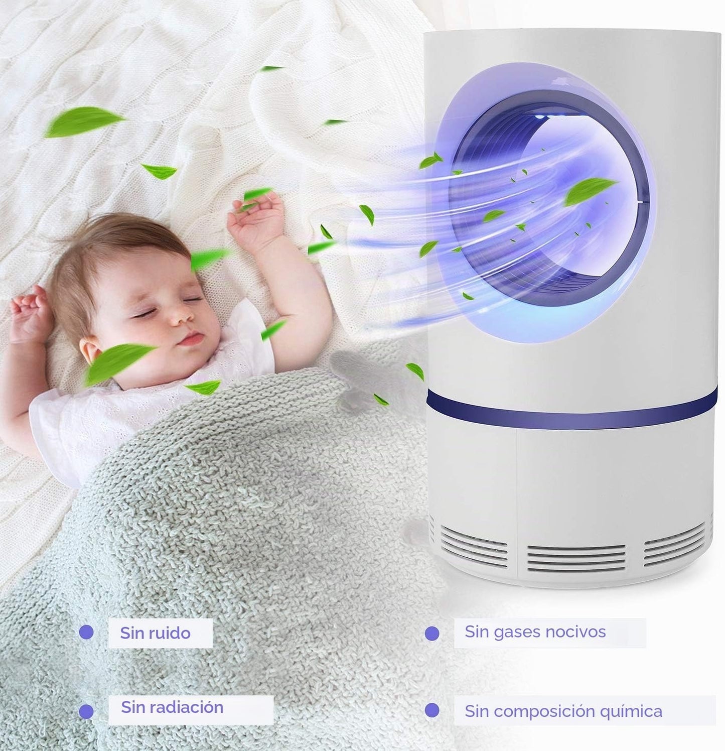 Lámpara Anti-Mosquitos UV™ - Práctica y sin químicos