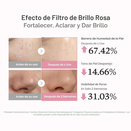 Medicube® Serum ADN de Salmón PDRN Rosa - Glow, hidratación, firmeza, elasticidad y tono más uniforme.