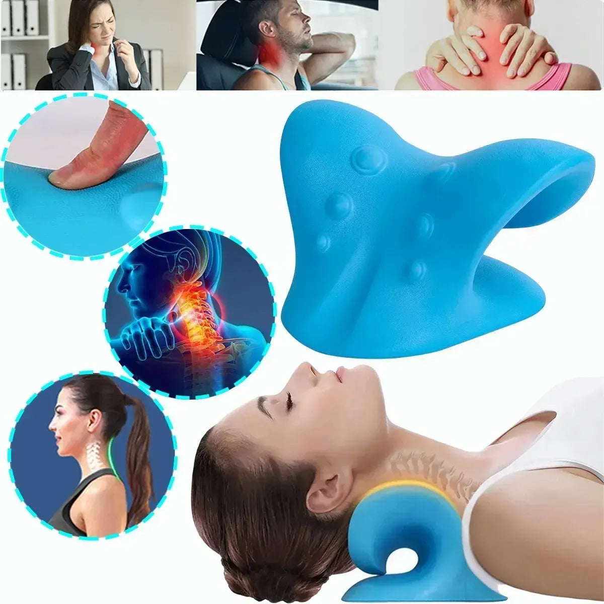 Cervionix® - Almohada alineador cervical ergonómico