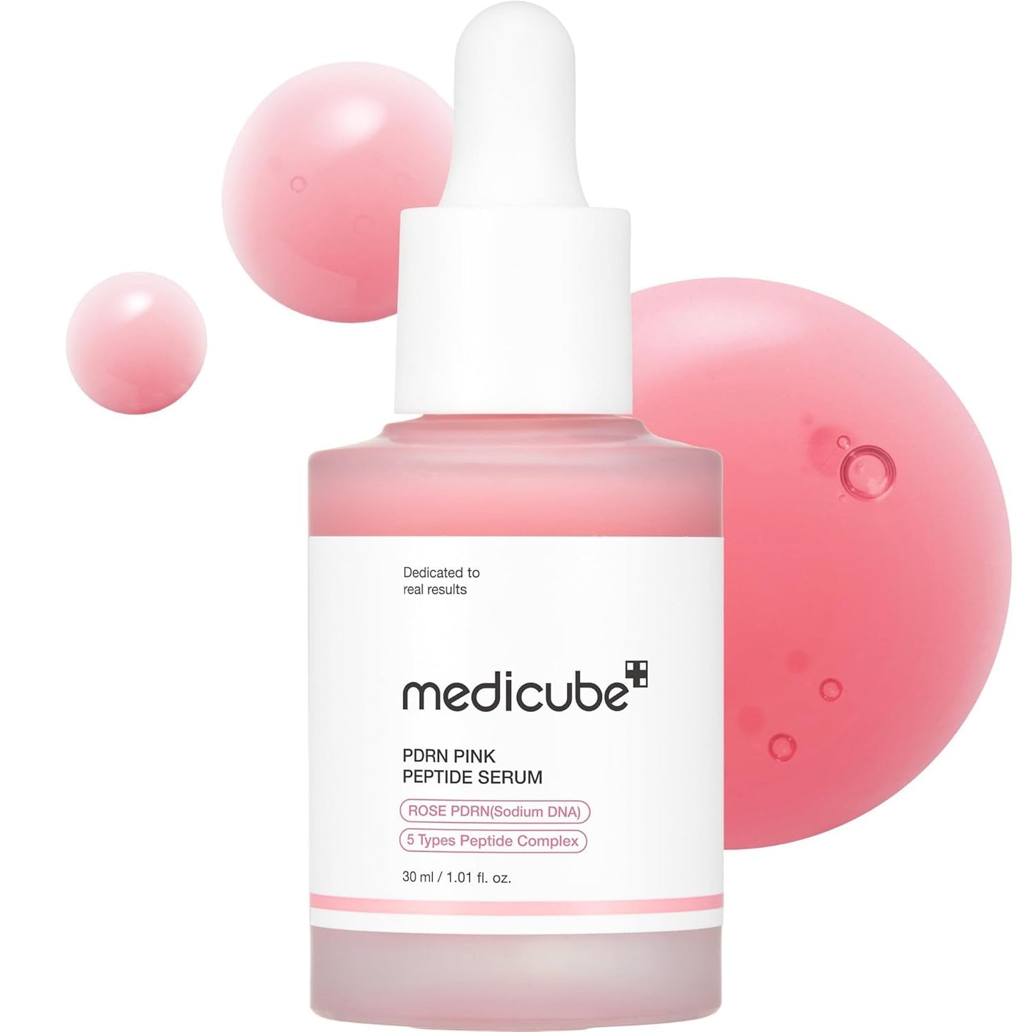 Medicube® Serum ADN de Salmón PDRN Rosa - Glow, hidratación, firmeza, elasticidad y tono más uniforme.