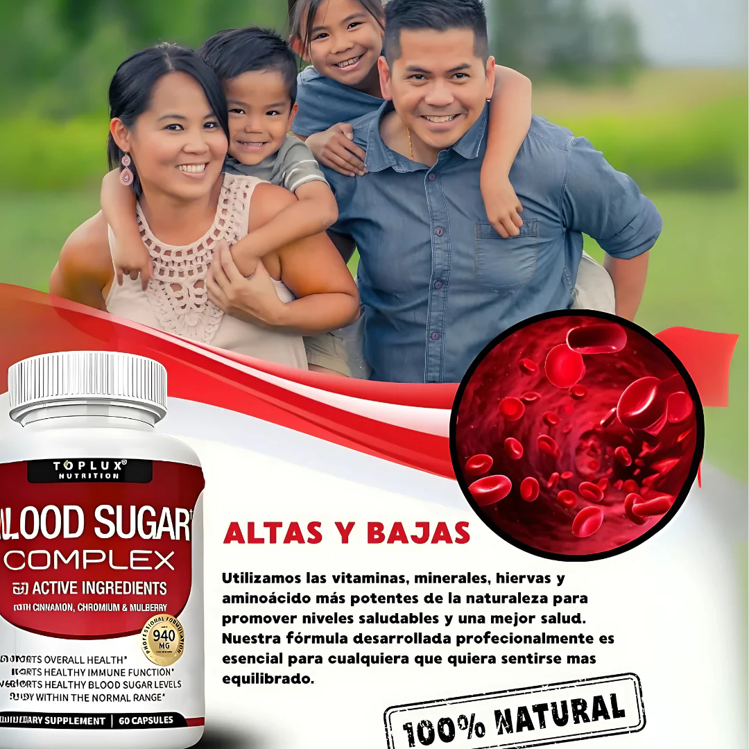 BLO0D SUGAR COMPLEX ORIGINAL ✨ “Controla tu azúcar, gana salud y energía”
