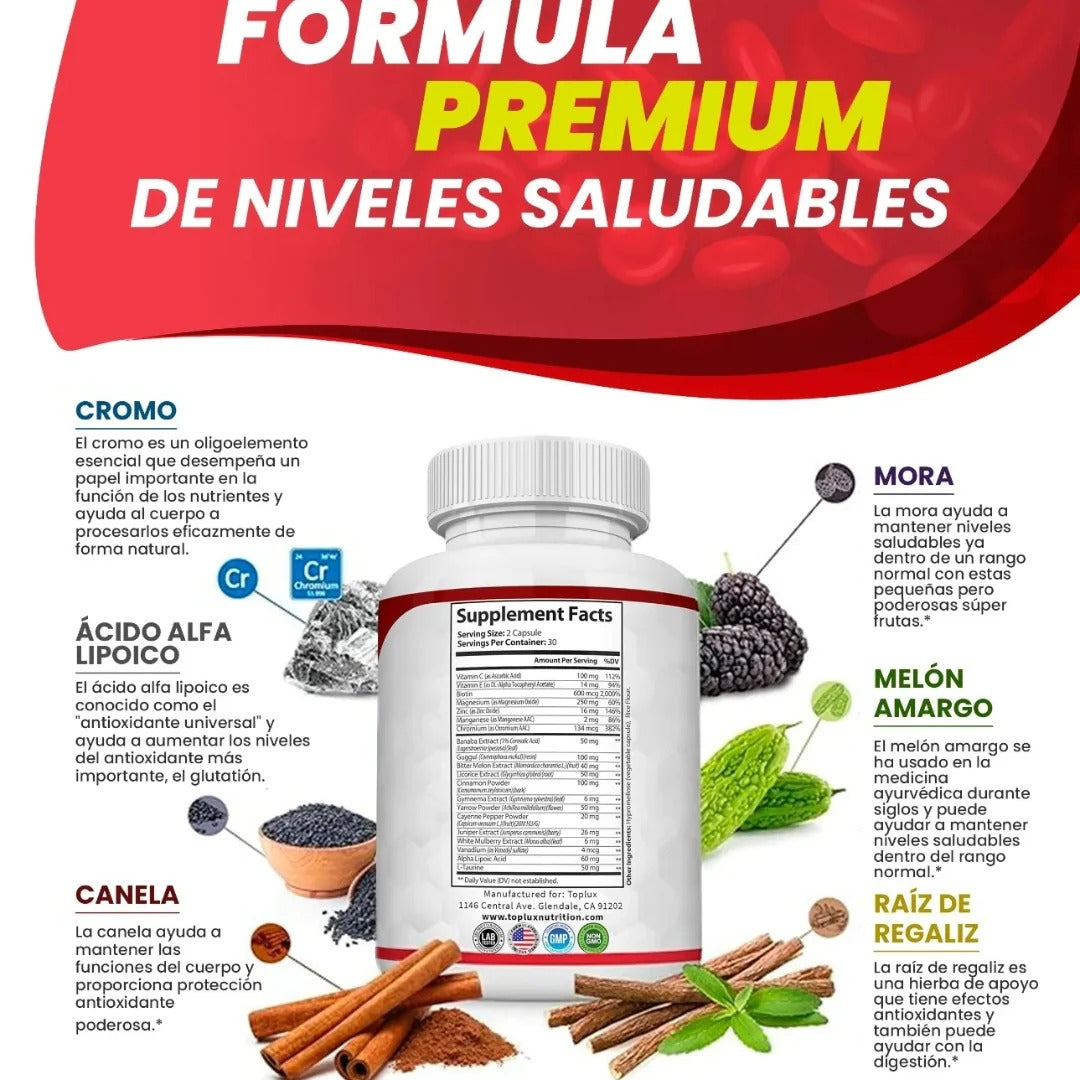 BLO0D SUGAR COMPLEX ORIGINAL ✨ “Controla tu azúcar, gana salud y energía”