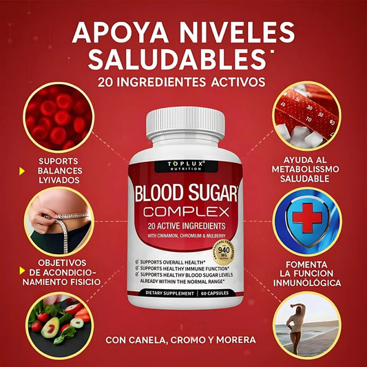 BLO0D SUGAR COMPLEX ORIGINAL ✨ “Controla tu azúcar, gana salud y energía”