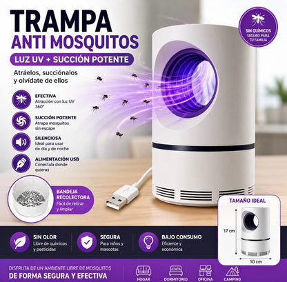 Lámpara Anti-Mosquitos UV™ - Práctica y sin químicos